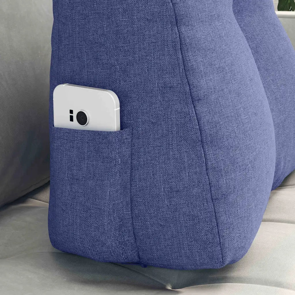 Cuscino per Schiena | Cuscino dorsale Blu jeans 45 x 24 x 50 cm Tessuto