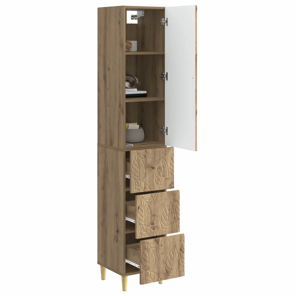 Set di armadi 2 pcs Rovere Artigianale 33 x 34,5 x 90 cm 3416735