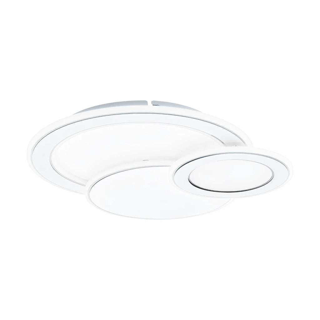Plafoniera Contemporanea Mentalurgia Acciaio Bianco Luce Led Integrato 11W
