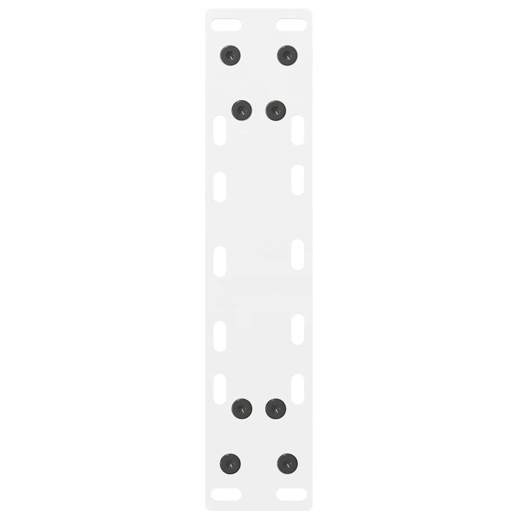 Set di 2 gambe regolabili per tavolino da caffè 38 x 42-43 cm design moderno soggiorno acciaio bianco 02_0057517
