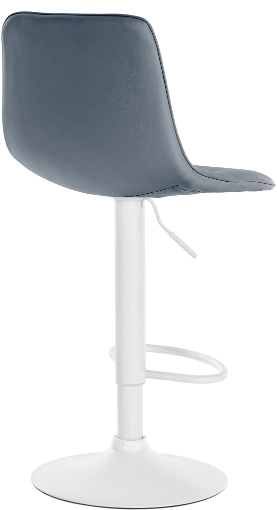Sgabello da bar Lex in similpelle grigio,bianco