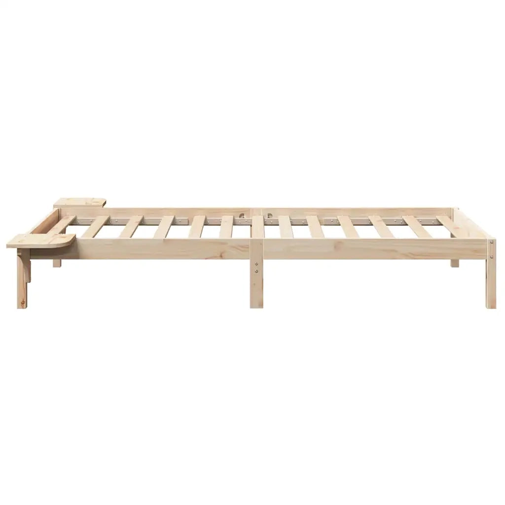 Struttura del letto Naturale 90 x 200 cm Pino massello 873205