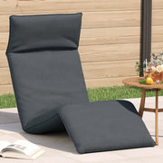 Lettino Pieghevole Antracite 175x54x8,5 cm in Tessuto Oxford 4019746