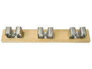 APPENDISCOPA LUX NOCE CON 3 GANCI ACCIAIO INOX- - mm.260x50h. - 6 pezzi