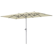 Ombrellone da giardino 12 stecche ¨C zephmum ¨C crema 451x264 cm