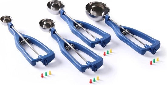 Manubrio di comfort per manico di cucchiaio portione cucchiaio di olio pala di ghiaccio cucchiaio di ghiaccio 1-24 Ø51mm acciaio inossidabile poliammide