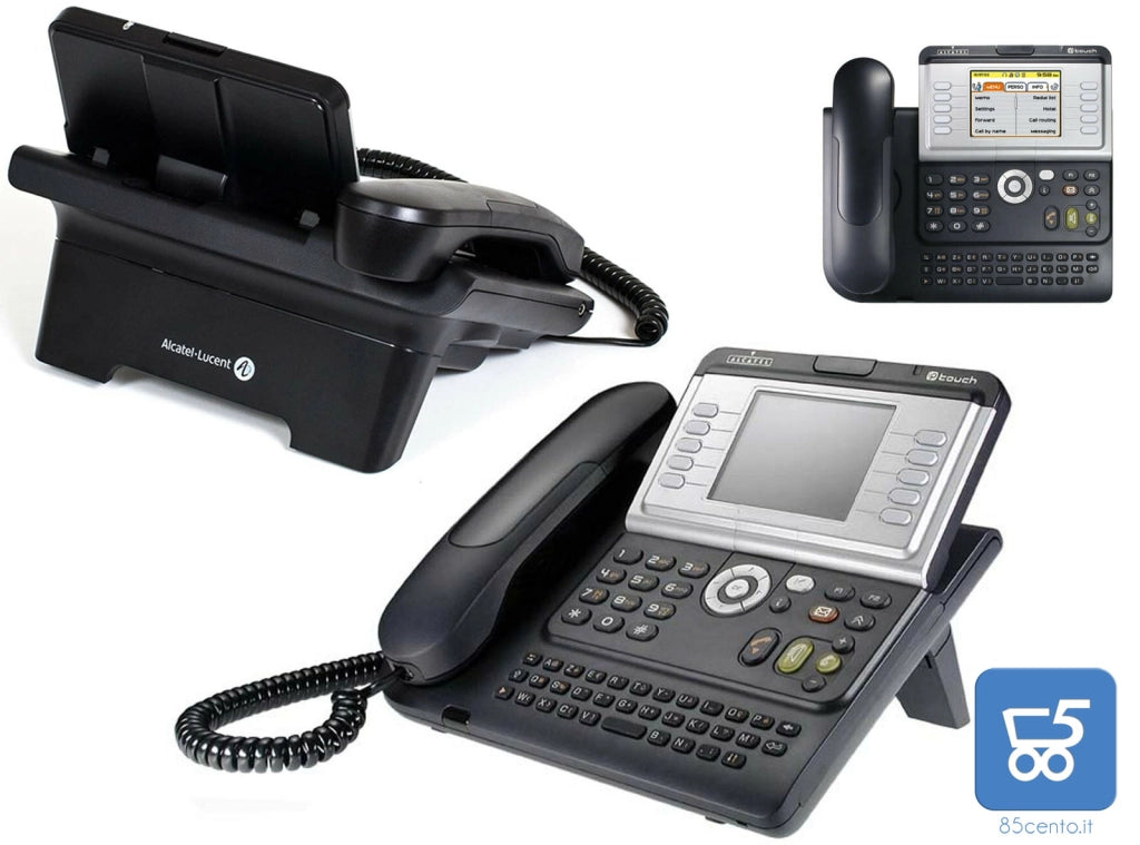 TELEFONO ALCATEL IP TOUCH 4068 EXTENDED EDITION FR TASTIERA AZERTY VOIP POE NERO