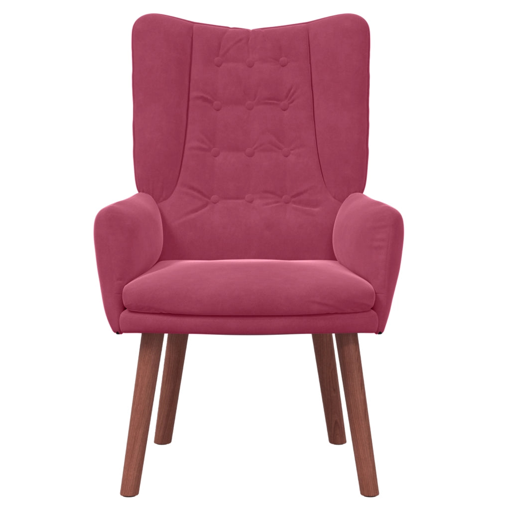 Poltrona Rilassante Wine Red in Velluto