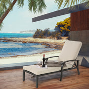 SDRAIO Reclinabile 204 x 58 x 100/30 cm Alluminio Beige 1 pezzo