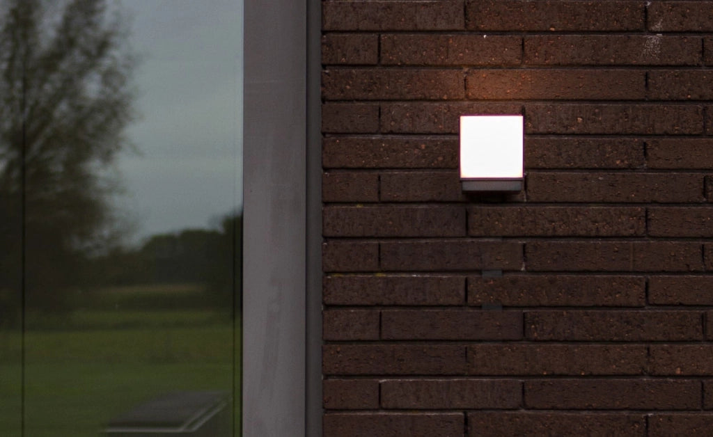 Applique esterna LED CUBA antracite Lutec 12W 4000K IP54