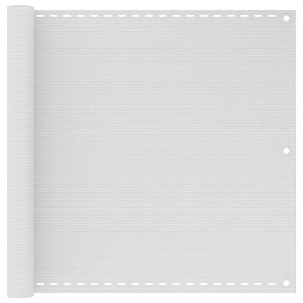 Paravento da Balcone HDPE 90x400 cm Bianco