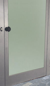 Pomolo fisso per porta SAGUATTI 871/60QQ in alluminio nero lucido