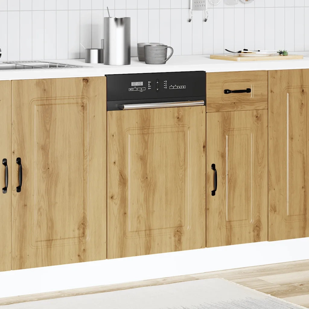 Pannello Lavastoviglie Kalmar Rovere Artigianale 45x1,5x57 cm