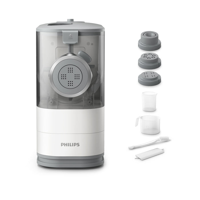 Philips viva collection 5000 series, macchina per la pasta fresca, pasta maker hr2345/19 - compatto, con 4 trafile