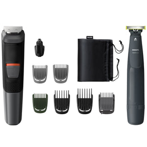 Philips multigroom series 5000 mg5720/90 10 in 1, barba, capelli e corpo