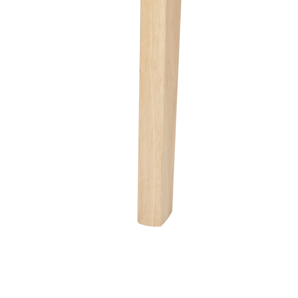 Set di 2 sedie da pranzo Struttura legno chiaro e bianco sporco Seduta in ecopelle Senza braccioli Design scandinavo