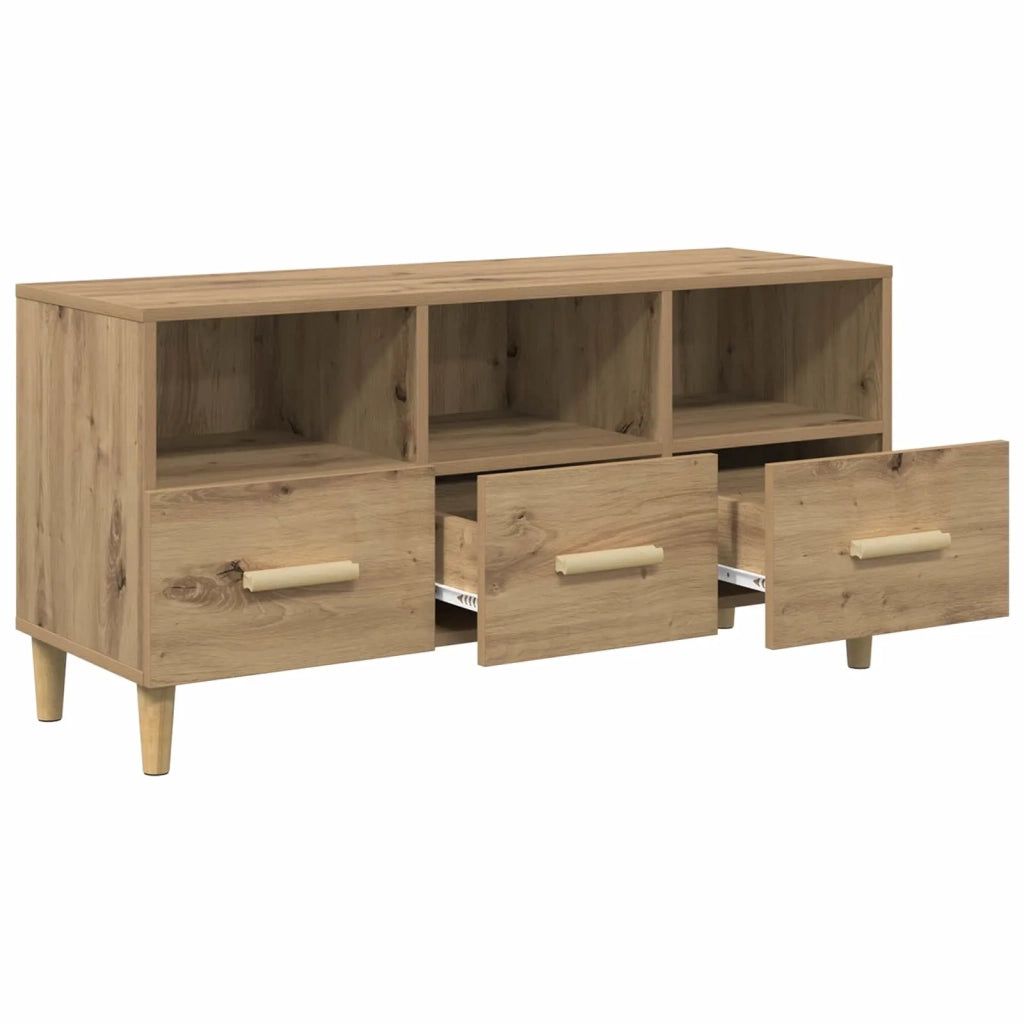 Mobile TV Rovere Artigianale 102 x 36 x 50 cm Legno multistrato