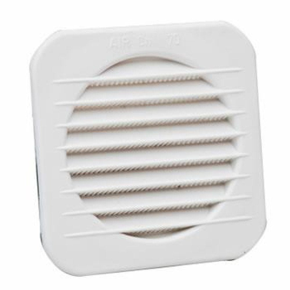 Griglia aerazione in plastica qu adra incasso circolare 10x10 d.0