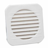 Griglia aerazione in plastica qu adra incasso circolare 10x10 d.0