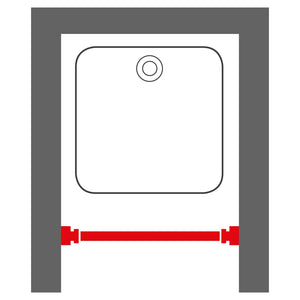 Sealskin Barra Telescopica per Tenda Doccia 115 cm Cromata 426412