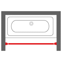 Sealskin Asta Telescopica per Tenda da Doccia 125-220 cm Bianca 436879