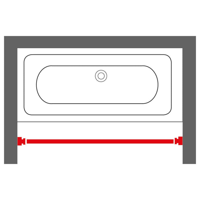 Sealskin Asta Telescopica per Tenda da Doccia 125-220 cm Bianca 436879