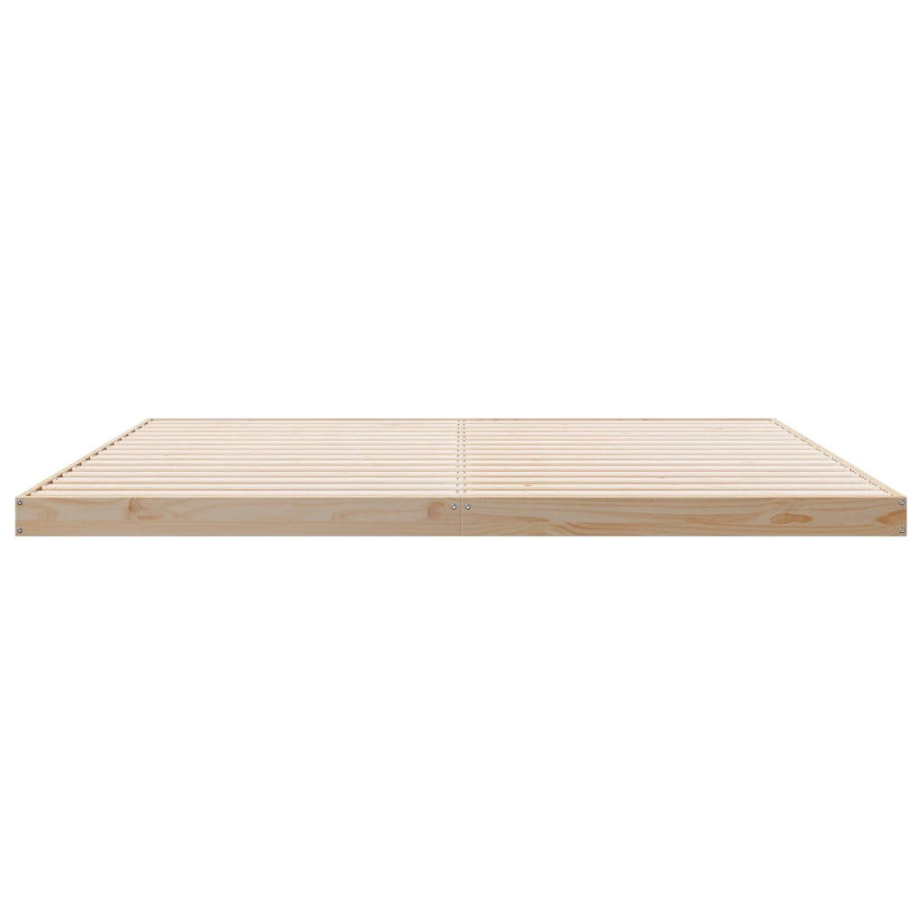 Struttura Letto Floor 200x220 cm in Legno Massello di Pino