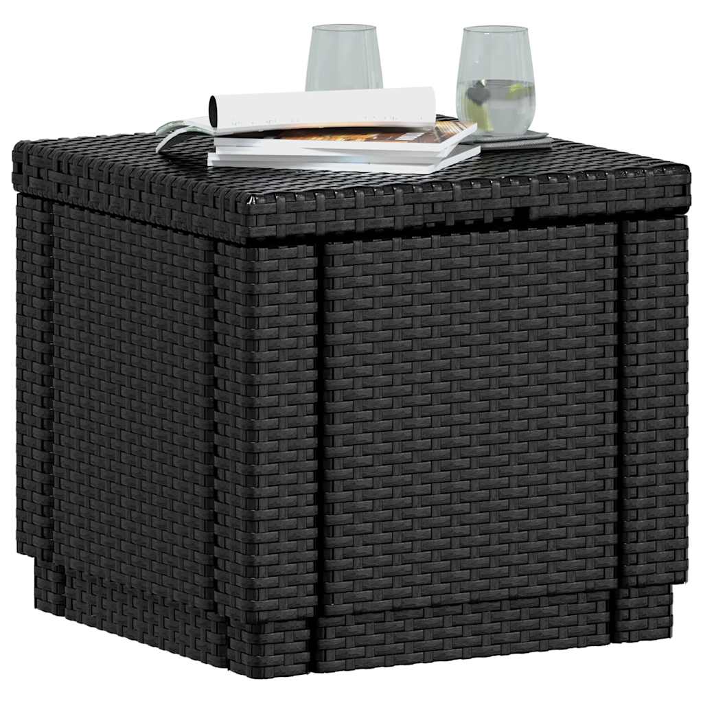 Keter Cubo Pouf Portaoggetti Grafite 213816 422801