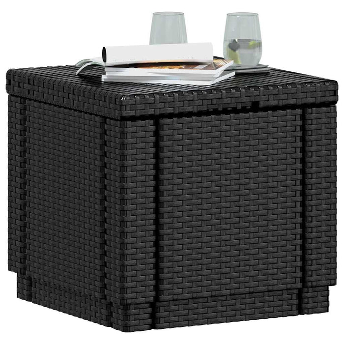 Keter Cubo Pouf Portaoggetti Grafite 213816 422801