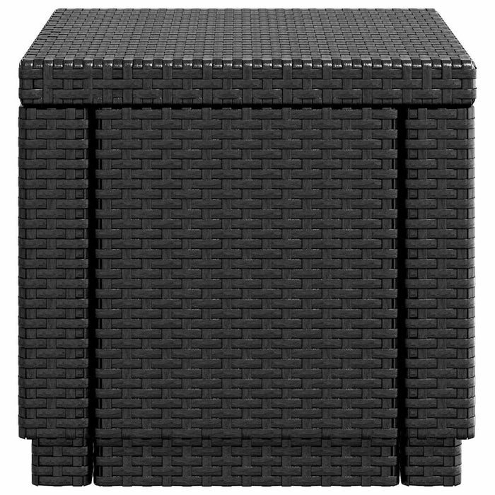 Keter Cubo Pouf Portaoggetti Grafite 213816 422801