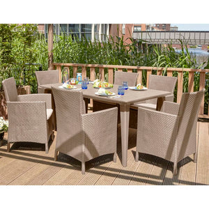 Keter Sedia da Pranzo da Giardino Iowa Cappuccino 215519 408945