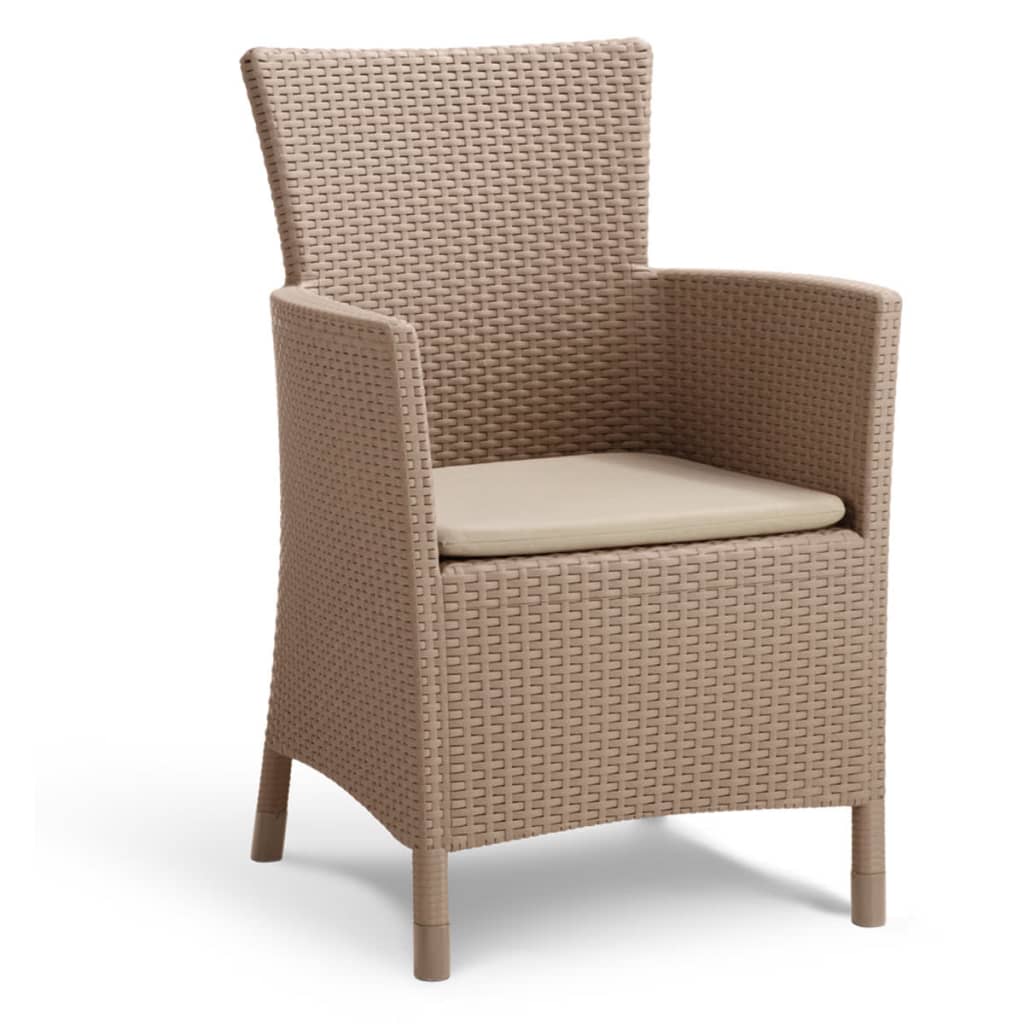 Keter Set da Pranzo per Esterni 3 pz Iowa Cappuccino 224383 408936