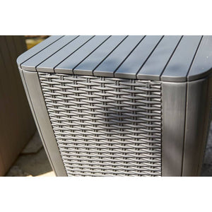 Keter Tavolino da Giardino Luzon in Vimini Arrotondato Cappuccino 408950