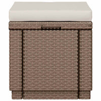 Keter Cubo Pouf Portaoggetti con Cuscino Cappuccino 408952