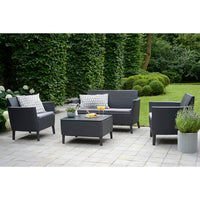Keter Set Divani da Giardino 8 pz Salemo Grafite 236629 419999