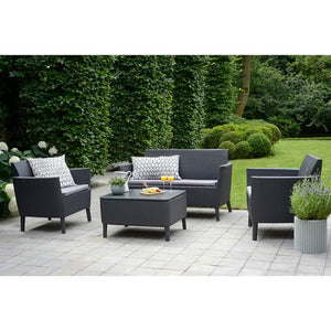 Keter Set Divani da Giardino 8 pz Salemo Grafite 236629 419999