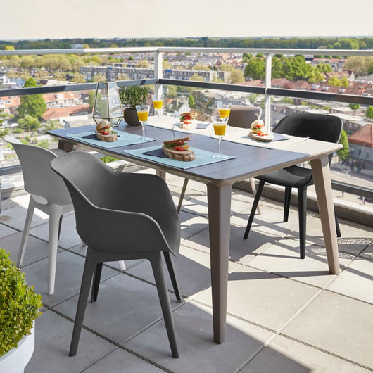 Keter Sedie da Giardino Akola 2 pz Grigie 431495