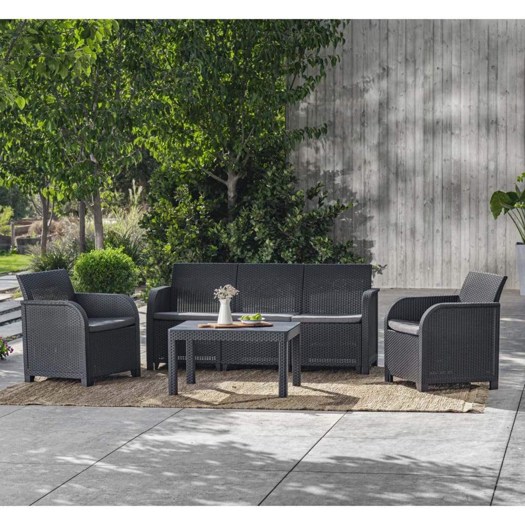 Keter Tavolo da Giardino Rosalie Grafite 441304