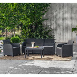 Keter Tavolo da Giardino Rosalie Grafite 441304