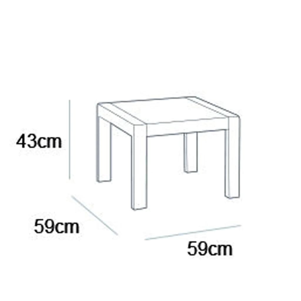 Keter Tavolo da Giardino Rosalie Grafite 441304