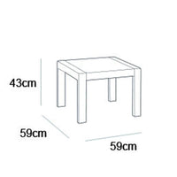 Keter Tavolo da Giardino Rosalie Grafite 441304