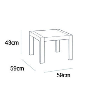 Keter Tavolo da Giardino Rosalie Grafite 441304