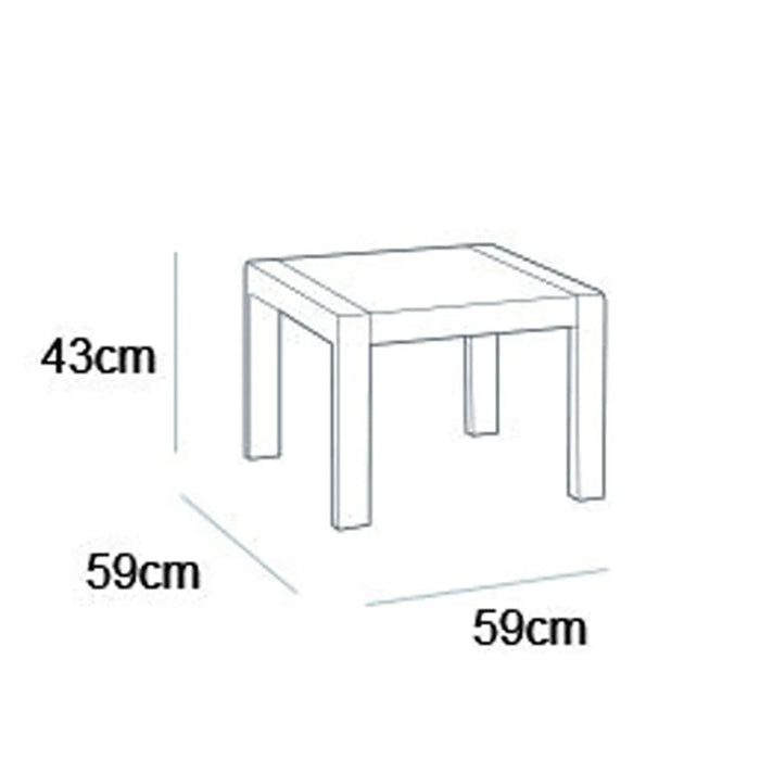 Keter Tavolo da Giardino Rosalie Grafite 441304