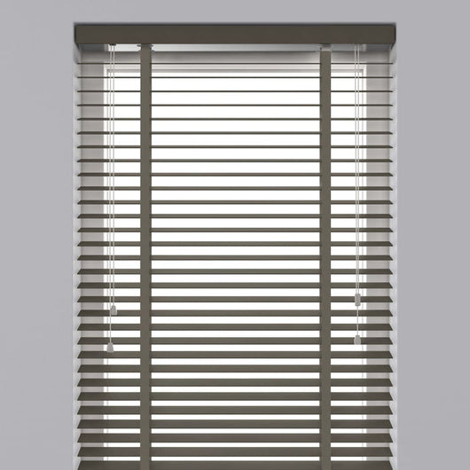 Decosol Tapparelle Orizzontali in Legno 50 mm 100x130 cm Grigio Talpa 423190