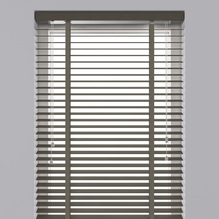 Decosol Tapparelle Orizzontali in Legno 50 mm 100x130 cm Grigio Talpa 423190