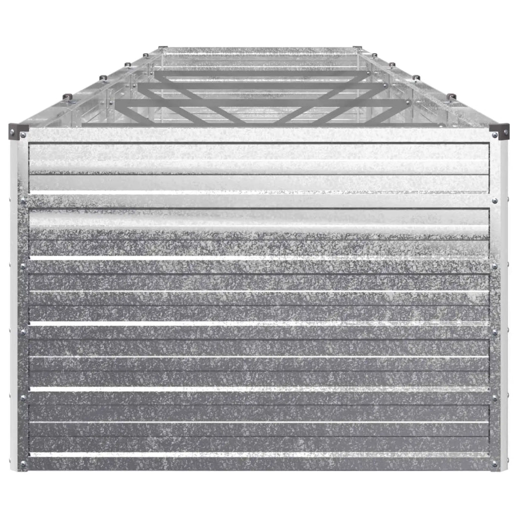 Letto rialzato da giardino Argento 400 x 80 x 55 cm 8006434