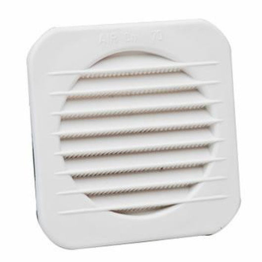 Griglia aerazione in plastica qu adra incasso circolare 10x10 d.0