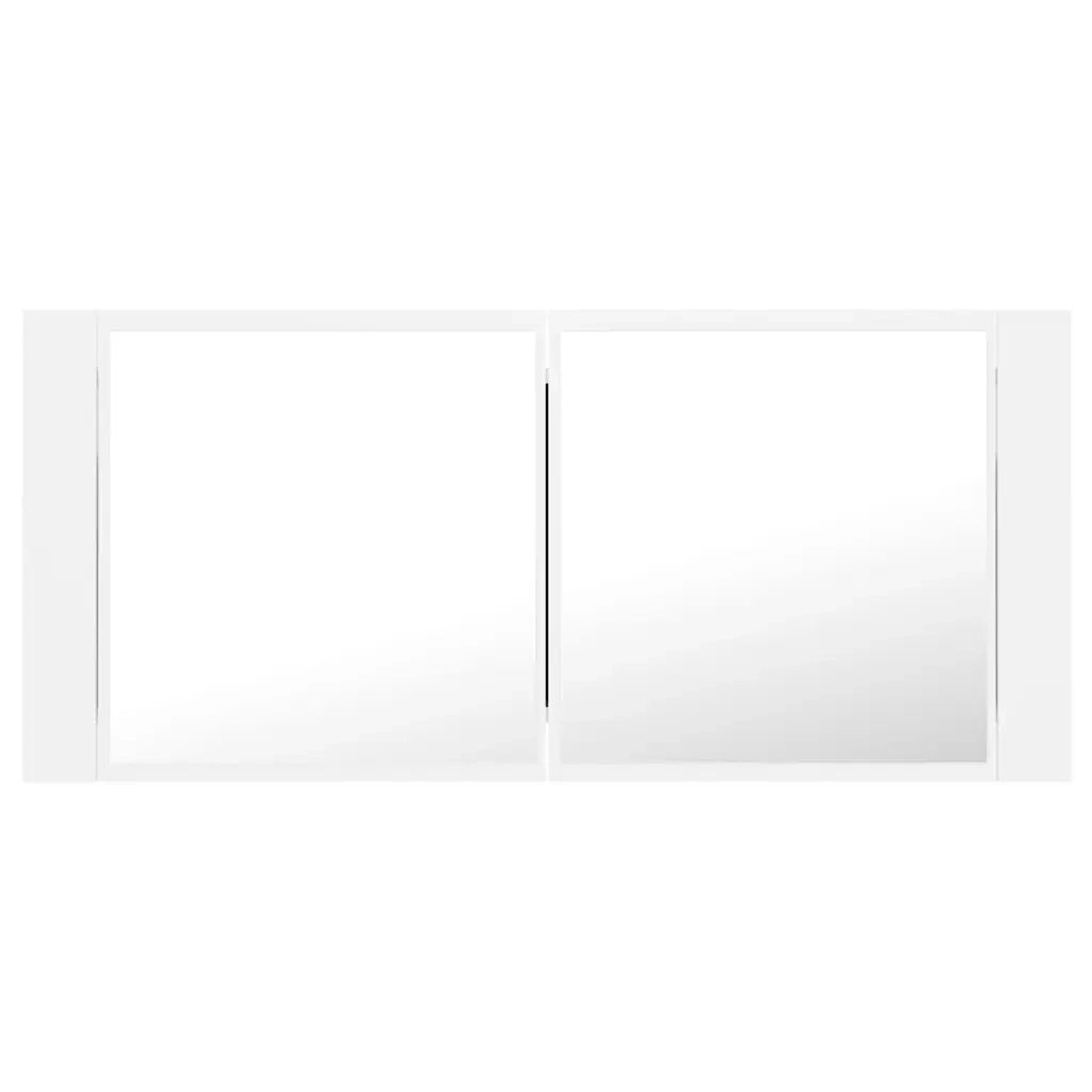 Specchio da Bagno con LED Bianco 100x12x45 cm in Acrilico 804980