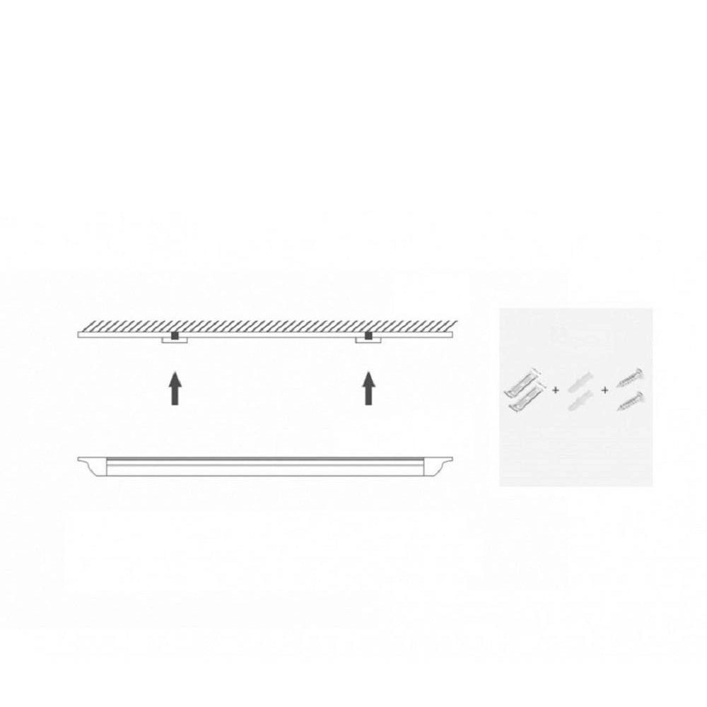 Trade Shop - Plafoniera Led Slim 40 W 90 Cm Sottopensile Ripiani Luce Calda Fredda Naturale -