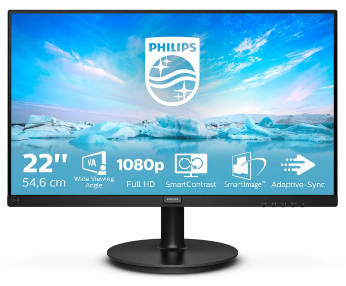 Philips v line 221v8/00 monitor pc 54,6 cm (21.5") 1920 x 1080 pixel full hd led nero
